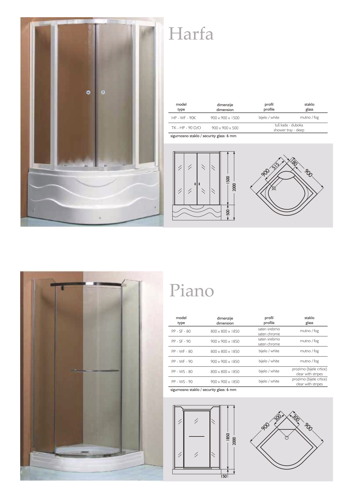  Fargo kabine Harfa i Piano 